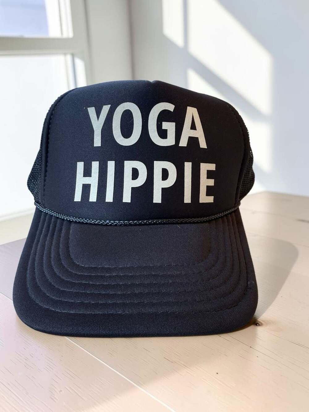 Yoga Hippie Black Trucker Snapback Hat OTTO Collection
